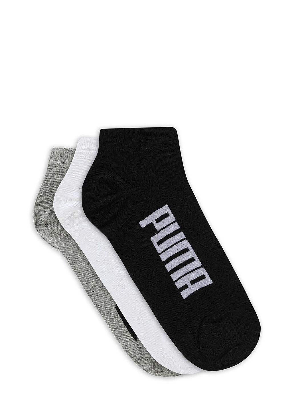 

Puma Unisex Pack Of 3 Lifestyle Low Ankle-Length Sneaker Socks, White