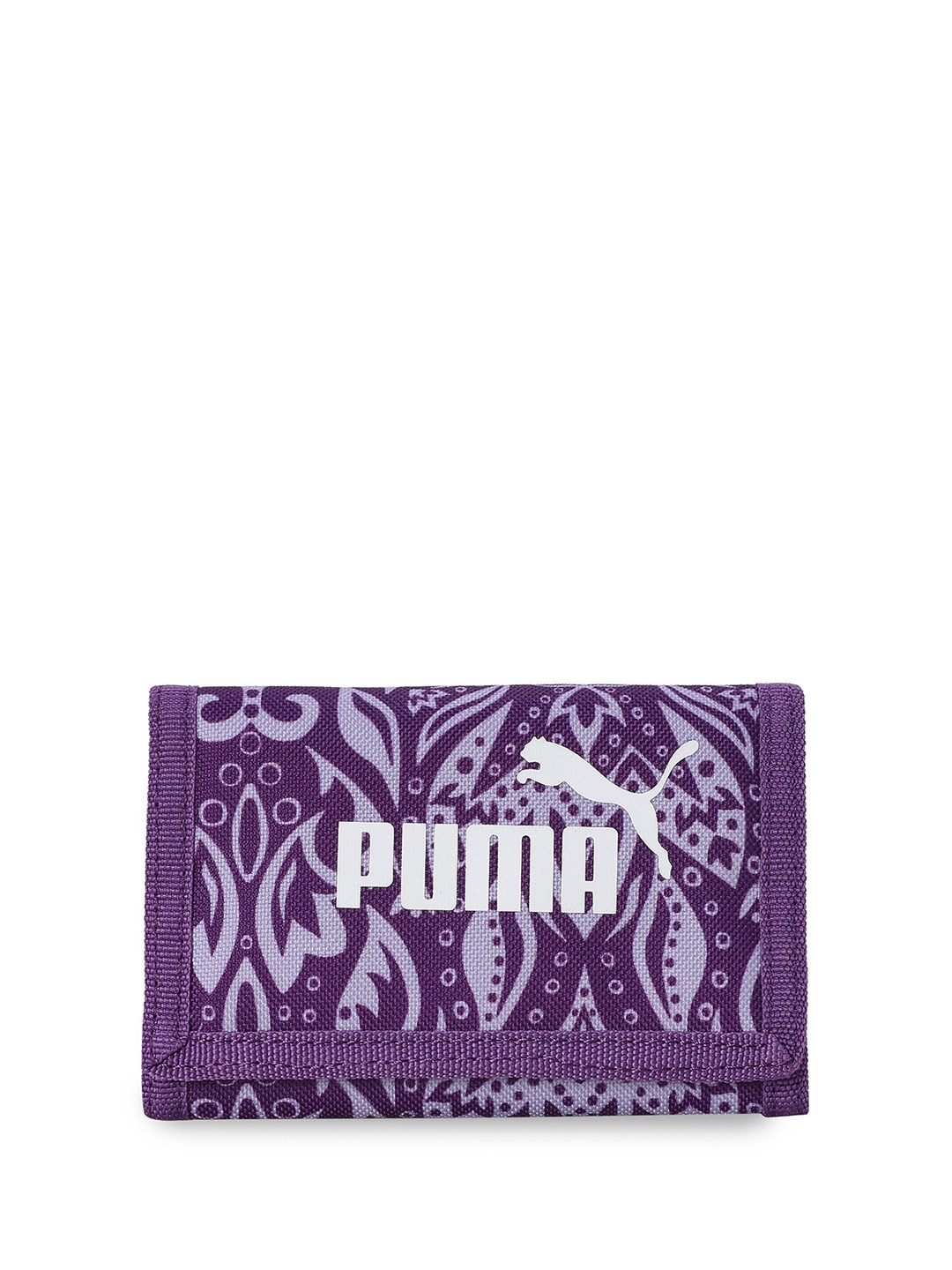 

Puma Phase Floral Printed Two Fold Wallet, Purple