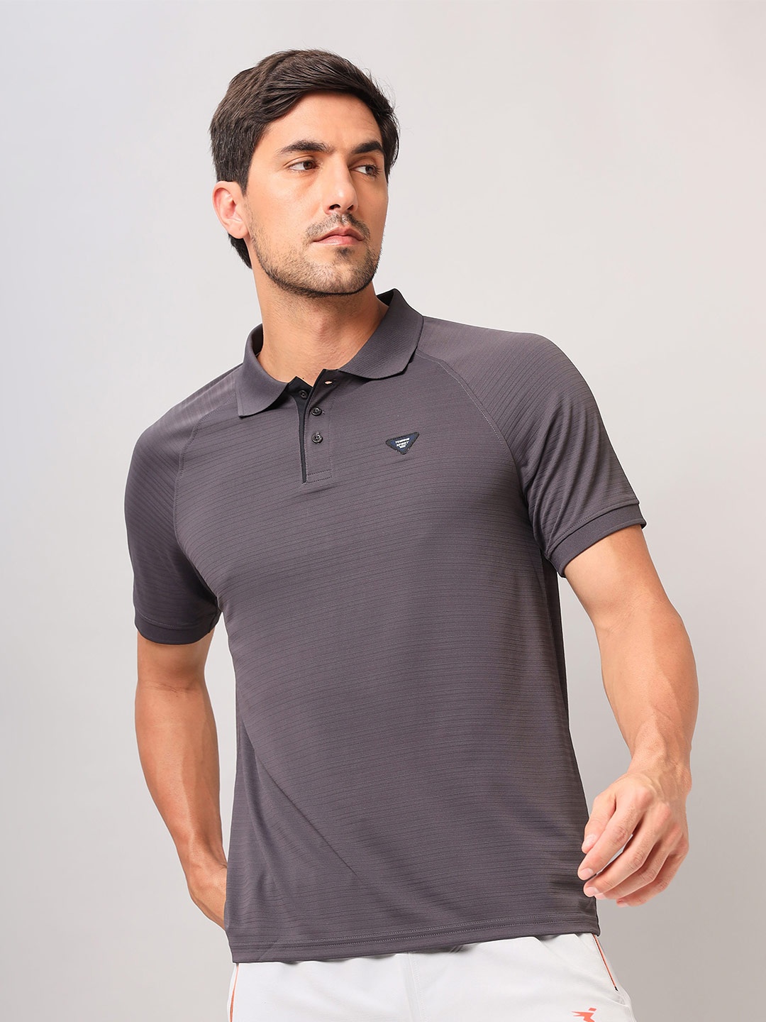 

Technosport Polo Collar Anti Static Sports Slim Fit T-shirt, Grey