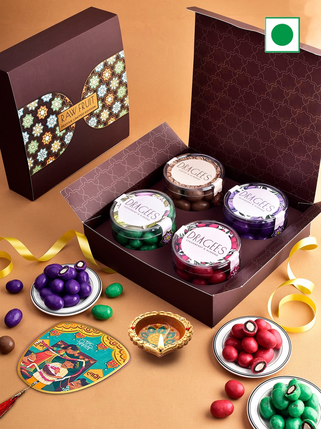

RawFruit Diwali Gift Hamper Dragees, Purple