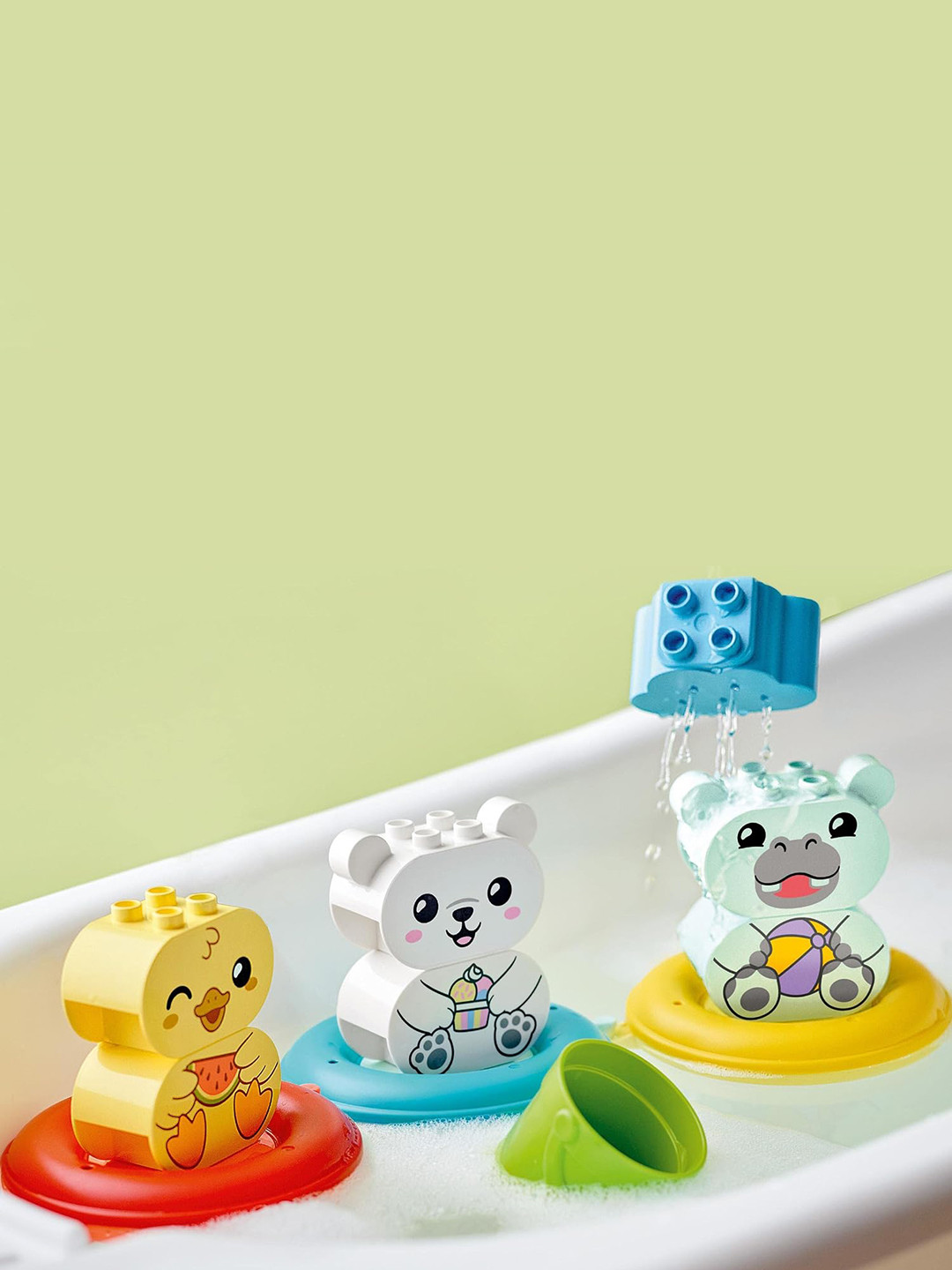 

LEGO Kids 14 Pcs Floating Animal Train, Yellow