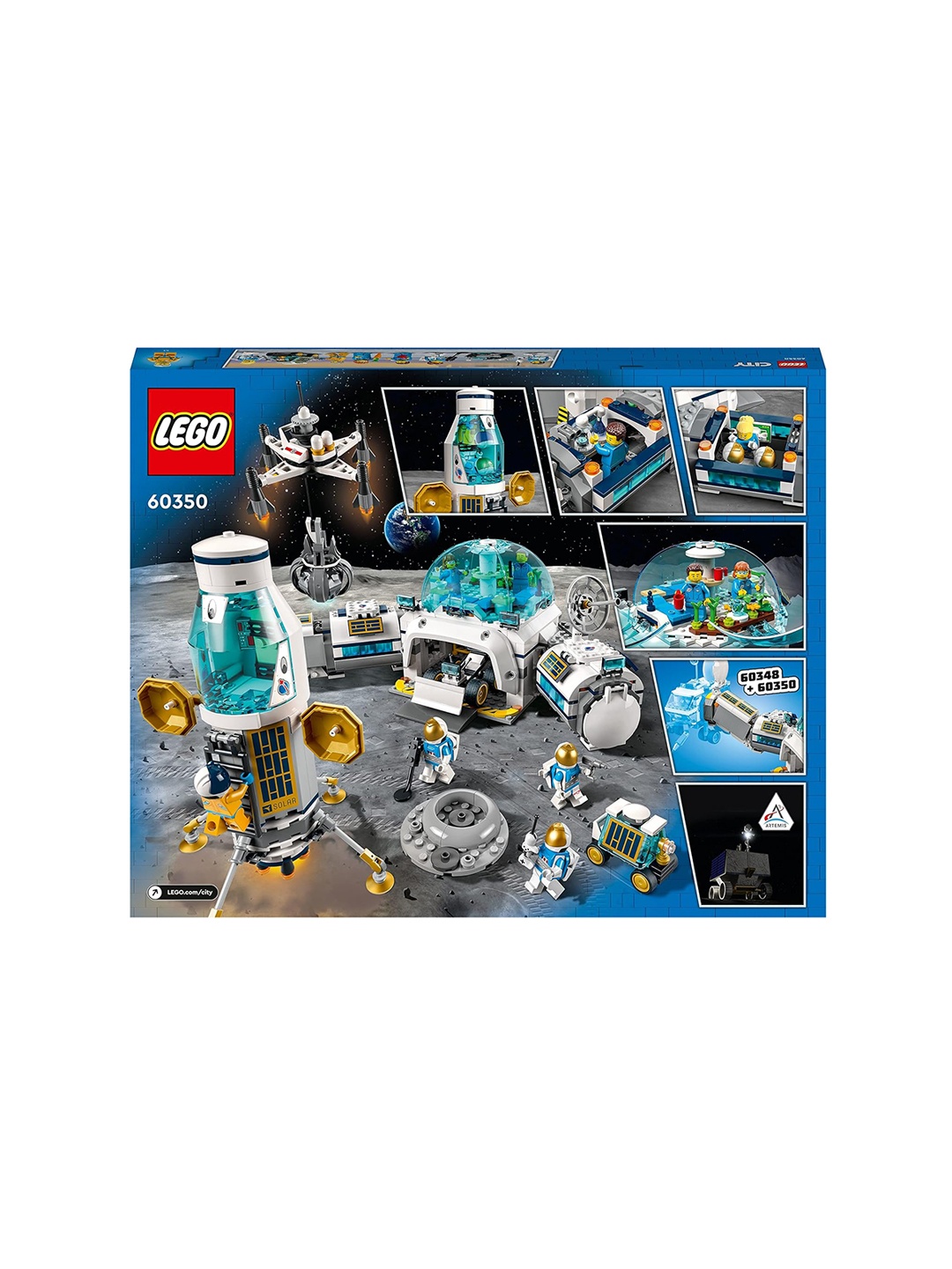 

LEGO Kids 786 Pcs City Lunar Research Base Building Kit, Blue