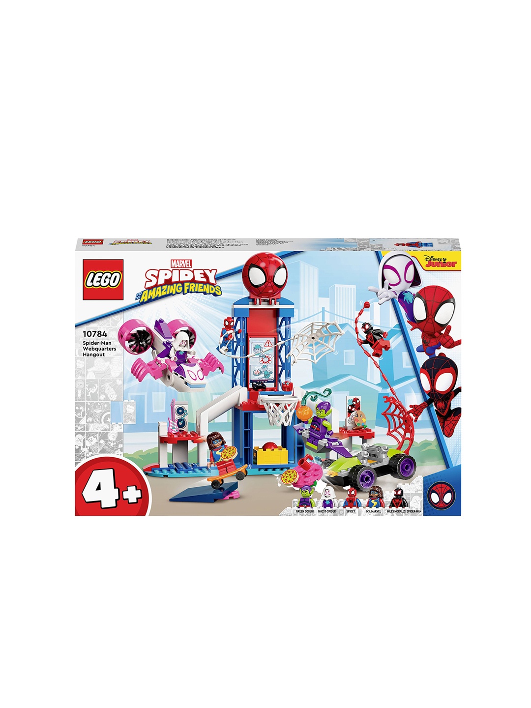 

LEGO Kids 155 Pcs Spider-Man Web quarters Hangout, Red