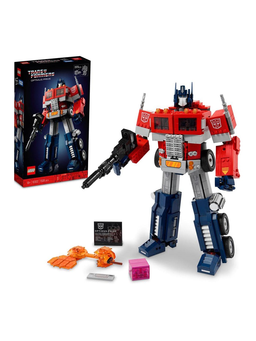 

LEGO Kids 1508 Pcs Optimus Prime Building Kit, Red