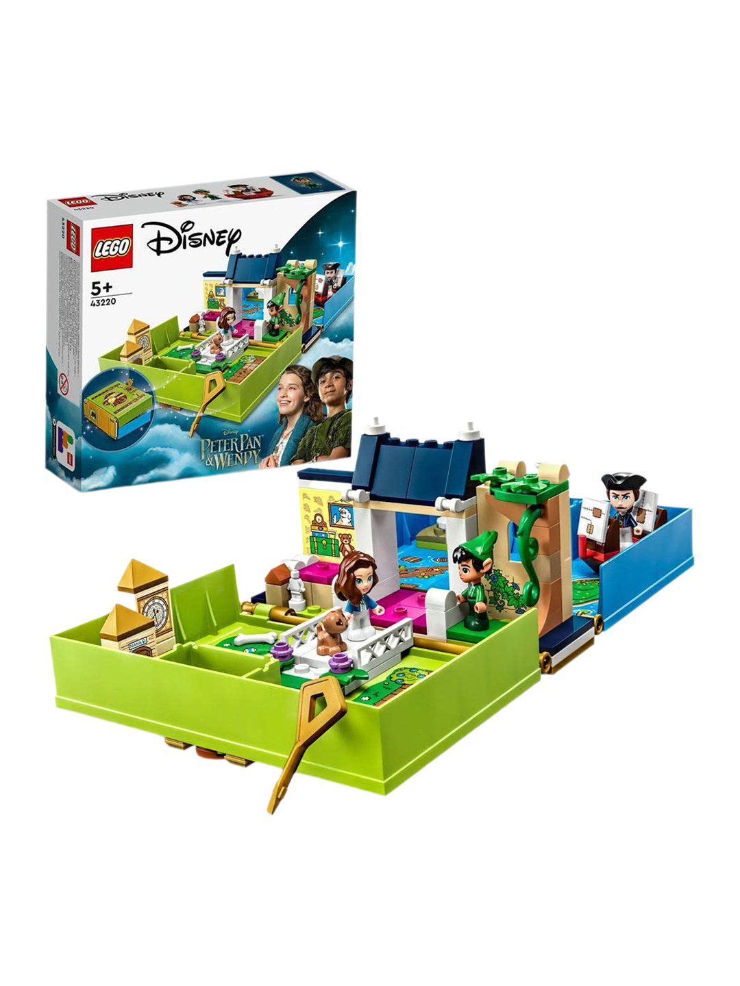 

LEGO Kids 111 Pcs Disney Peter Pan & Wendys Storybook Adventure, Green