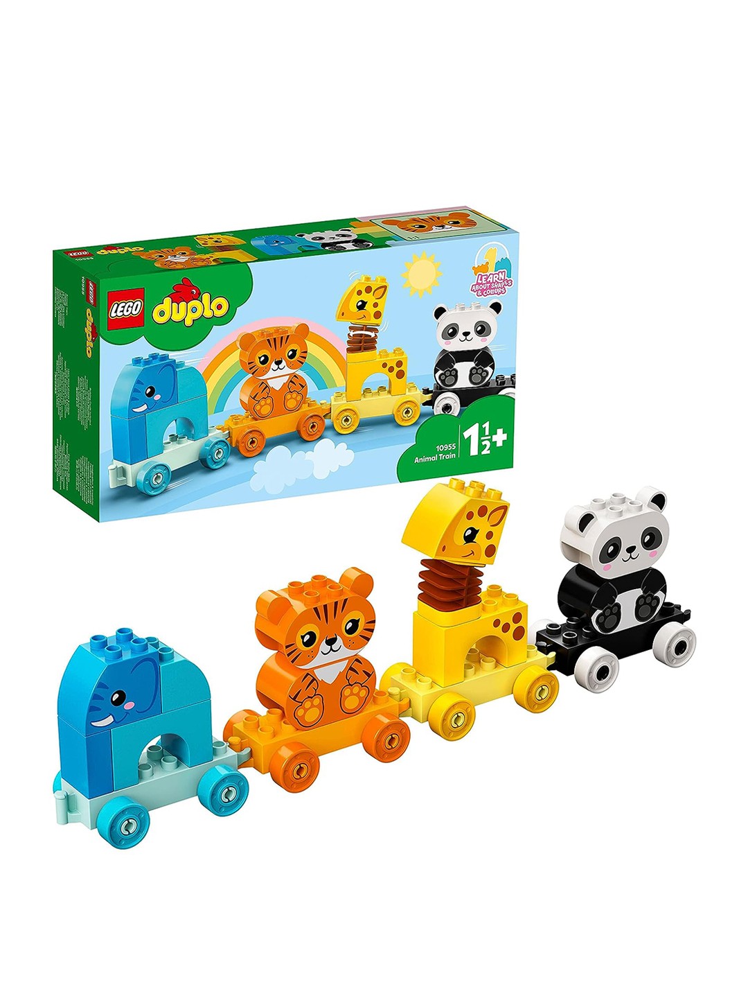 

LEGO 15 Pieces DUPLO My First Animal Train Building Toy Set, Yellow
