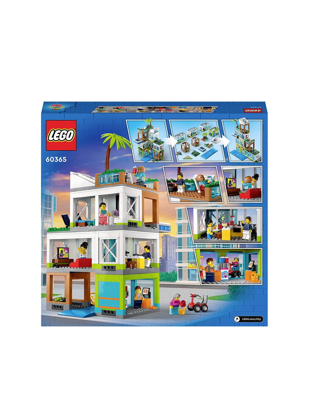 

LEGO Kids 688 Pcs City Apartment Building Toy Set, Green