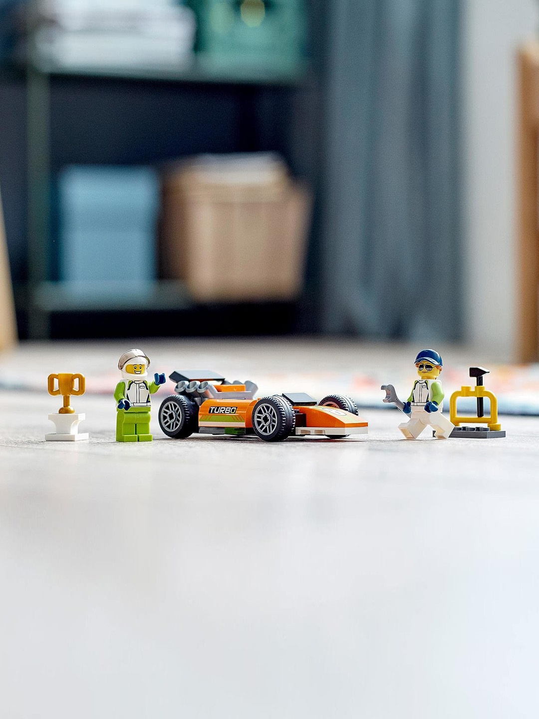 

LEGO Kids 46 Pcs City Race Car Building Kit, Green