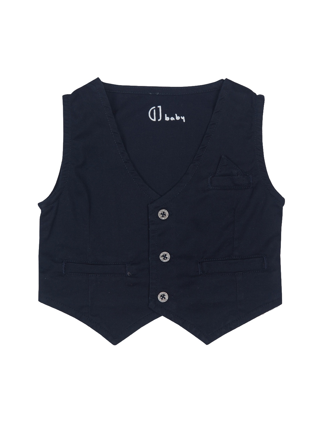 

GJ baby Boys V-Neck Waist Coat, Navy blue