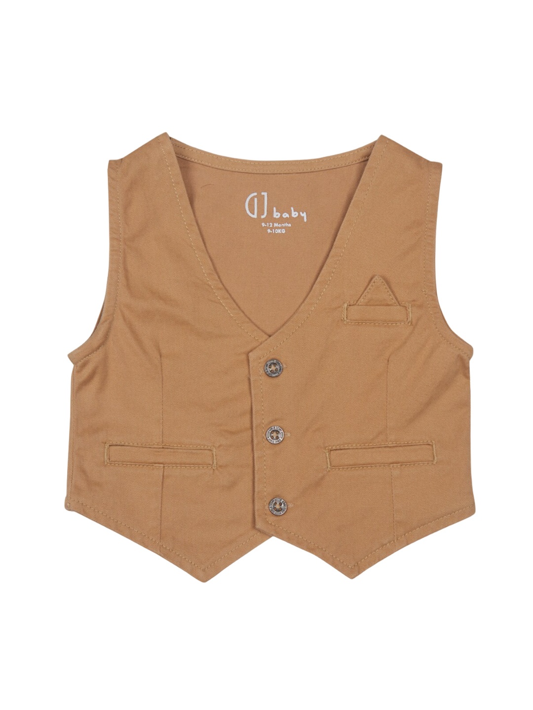 

GJ baby Boys V-Neck Waist Coat, Brown