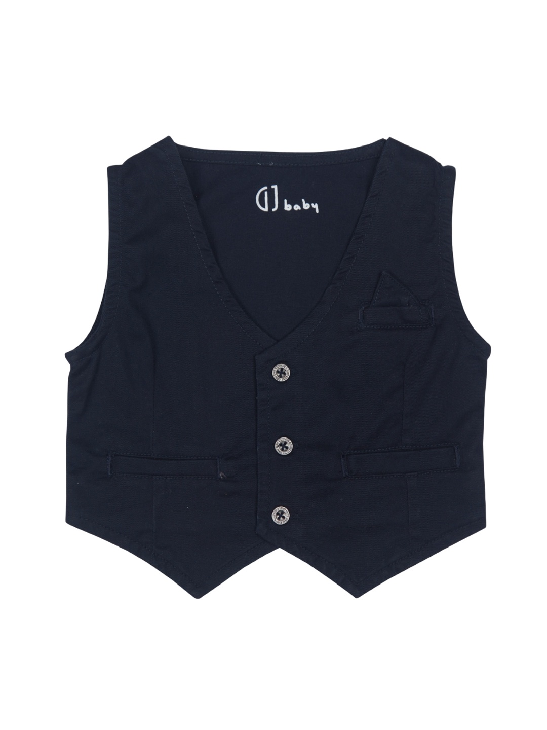 

GJ baby Boys V-Neck Waist Coat, Navy blue