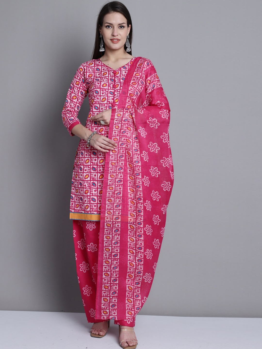 

Roly Poly Ethnic Motifs Printed Kurta with Salwar & Dupatta, Pink