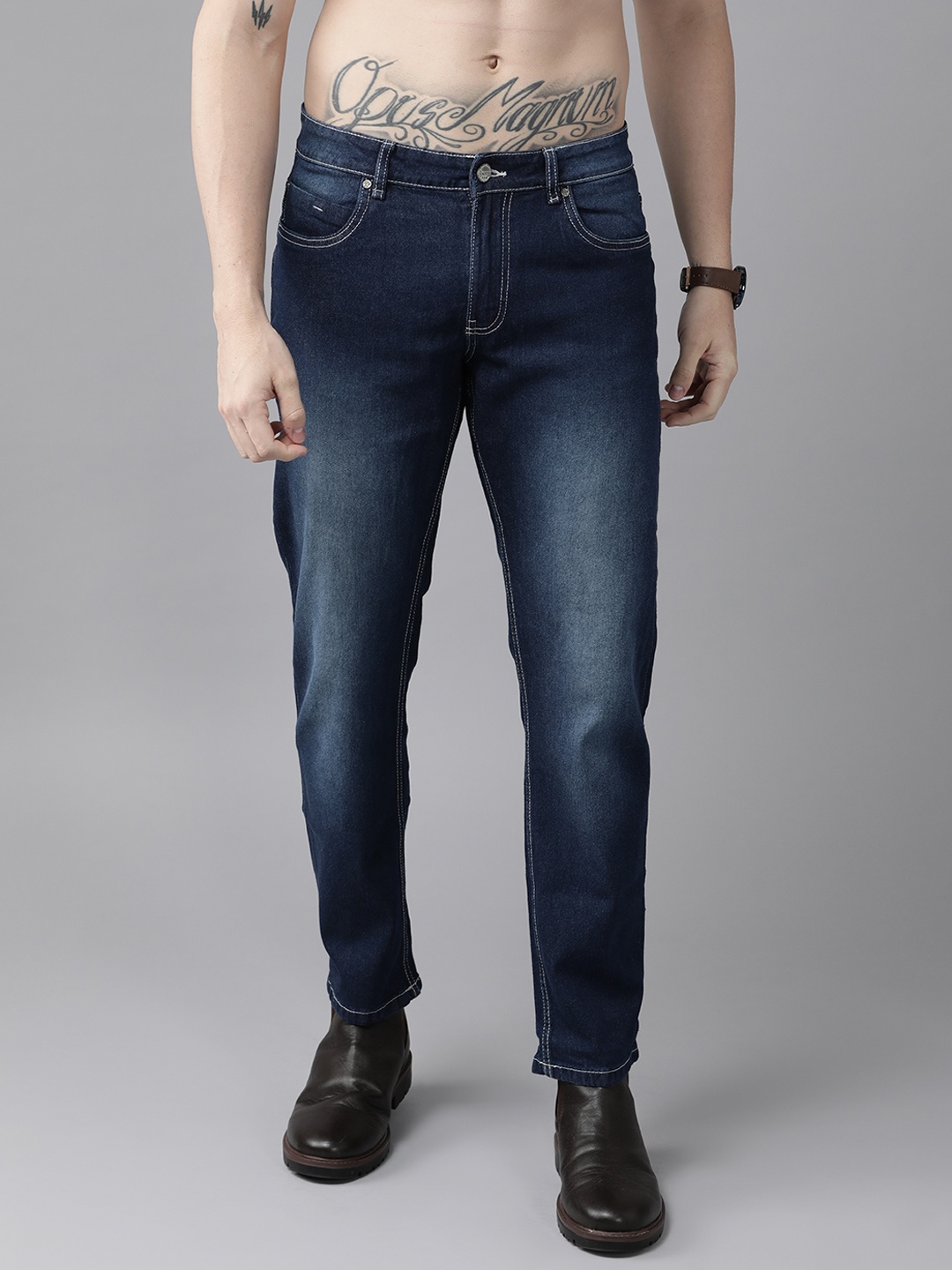 

Roadster Men Navy Blue Slim Fit Stretchable Jeans