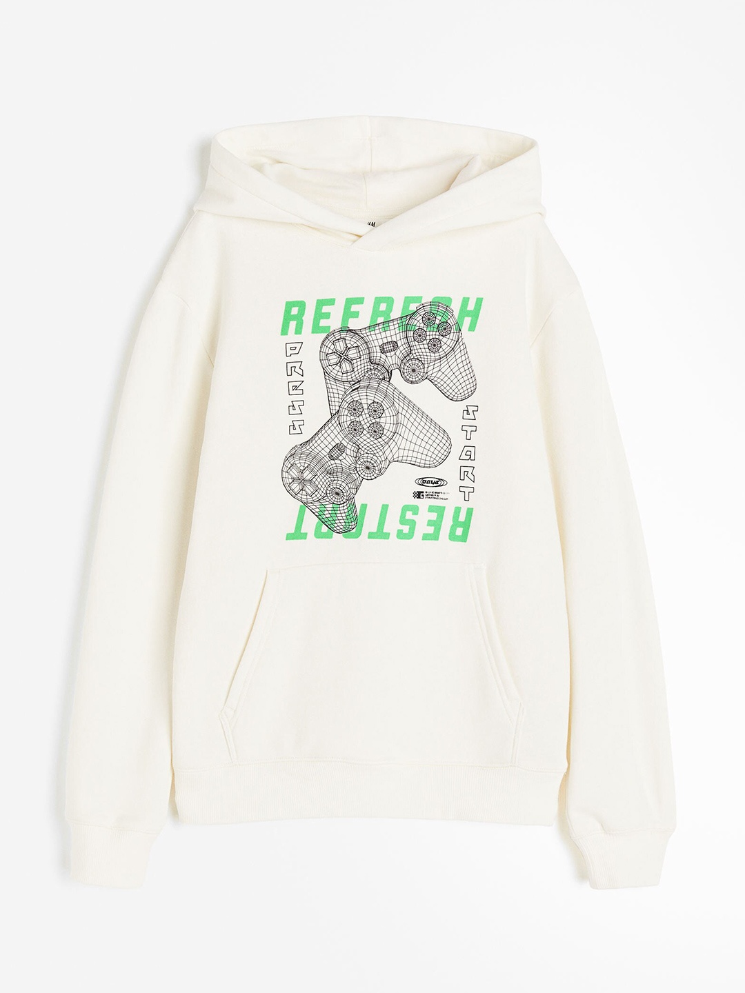 

H&M Boys Printed Hoodie, White