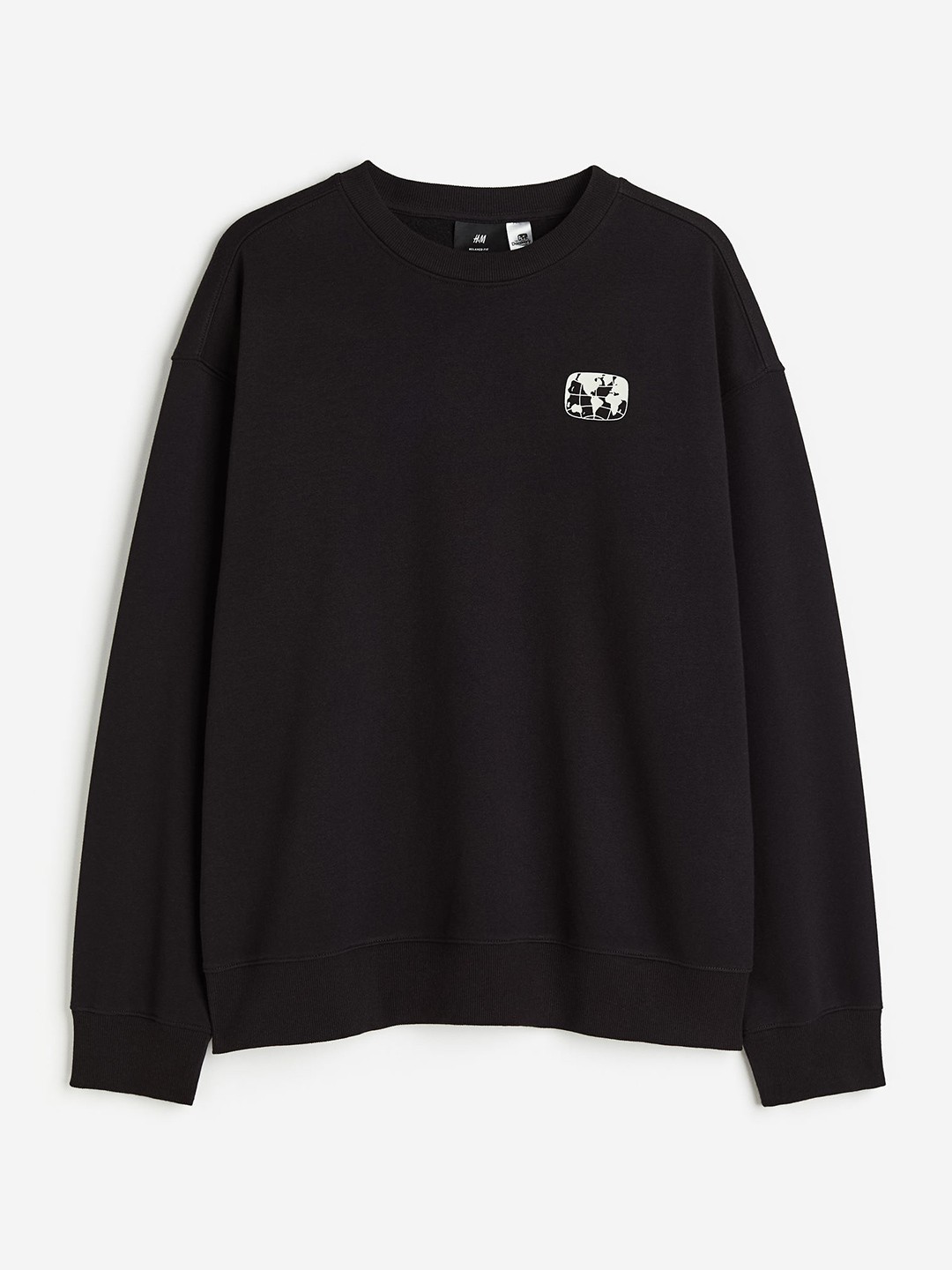 

H&M Relaxed Fit Sweatshirt, Black