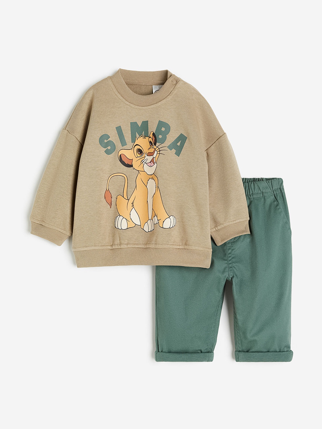 

H&M Boys 2-Piece Simba Set, Beige