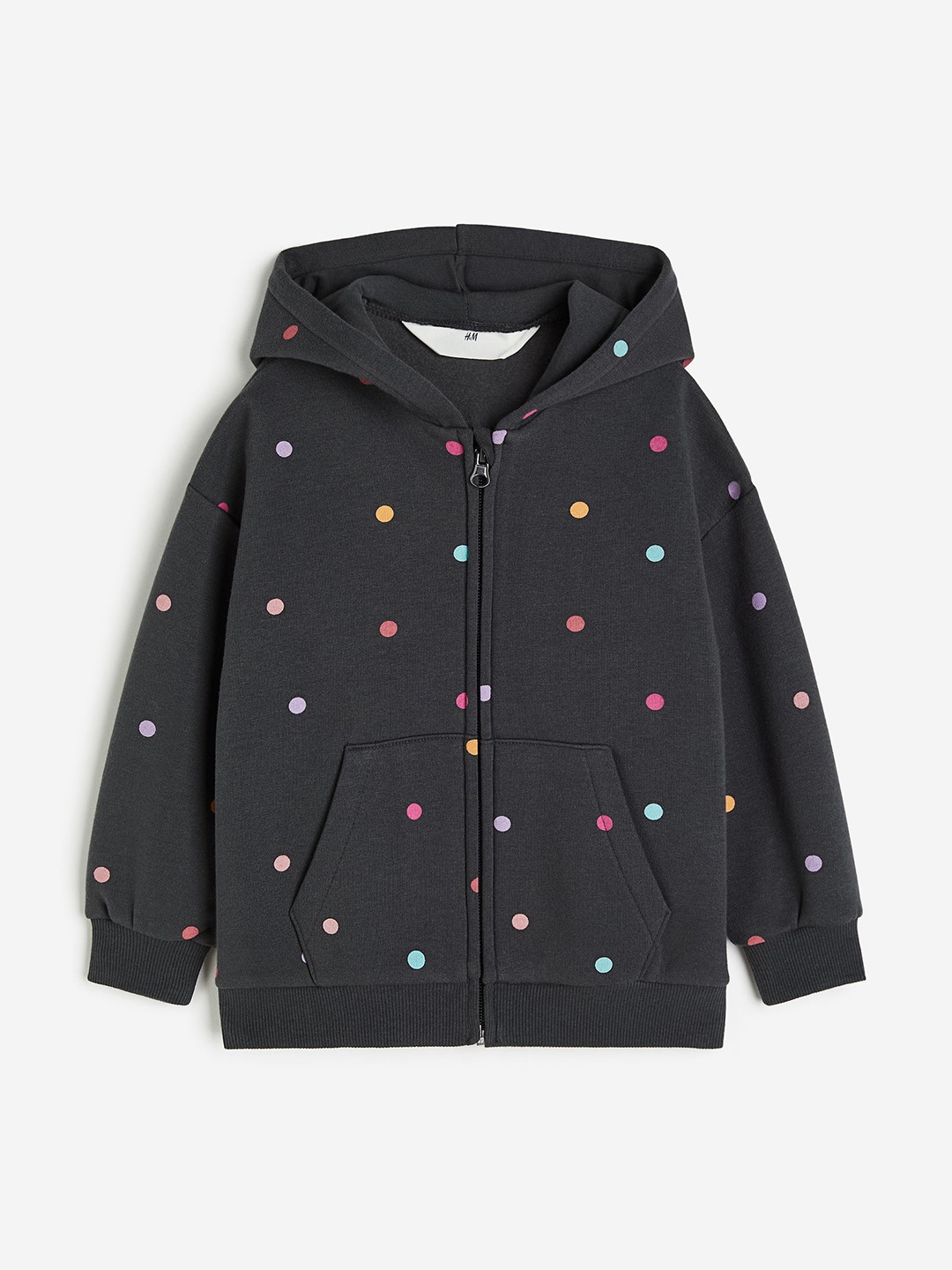 

H&M Girls Zip-Through Hoodie, Grey