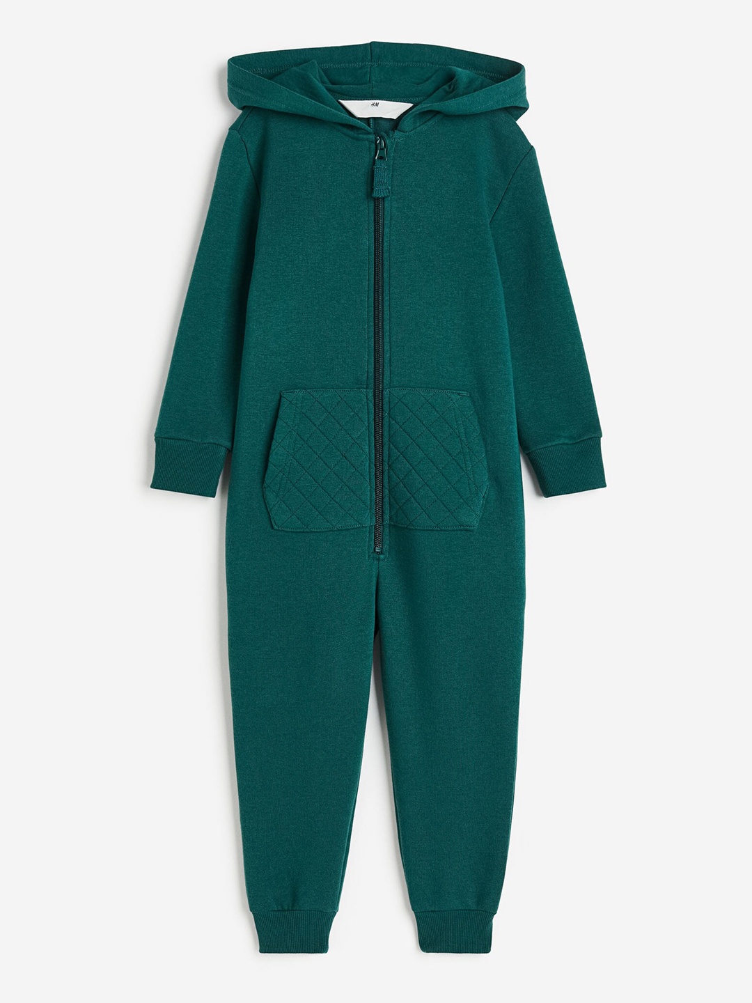 

H&M Boys Hooded Sweatshirt All-In-One Suit, Green