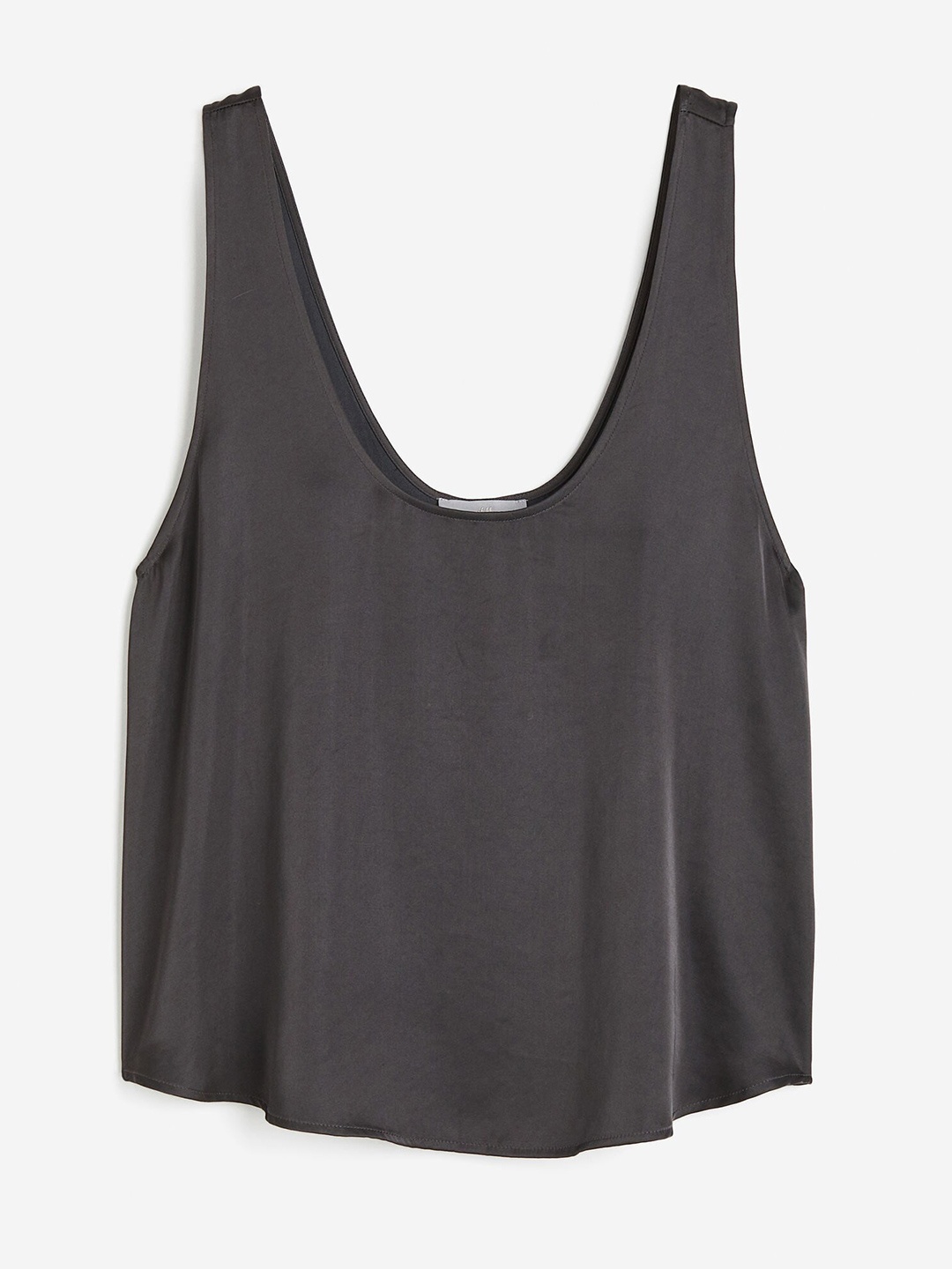 

H&M Satin Vest Top, Grey