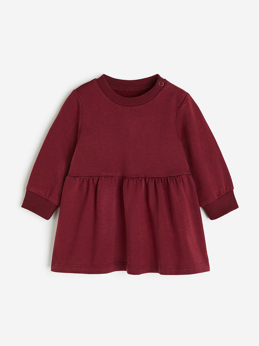 

H&M Girls Cotton Sweatshirt Dress, Red