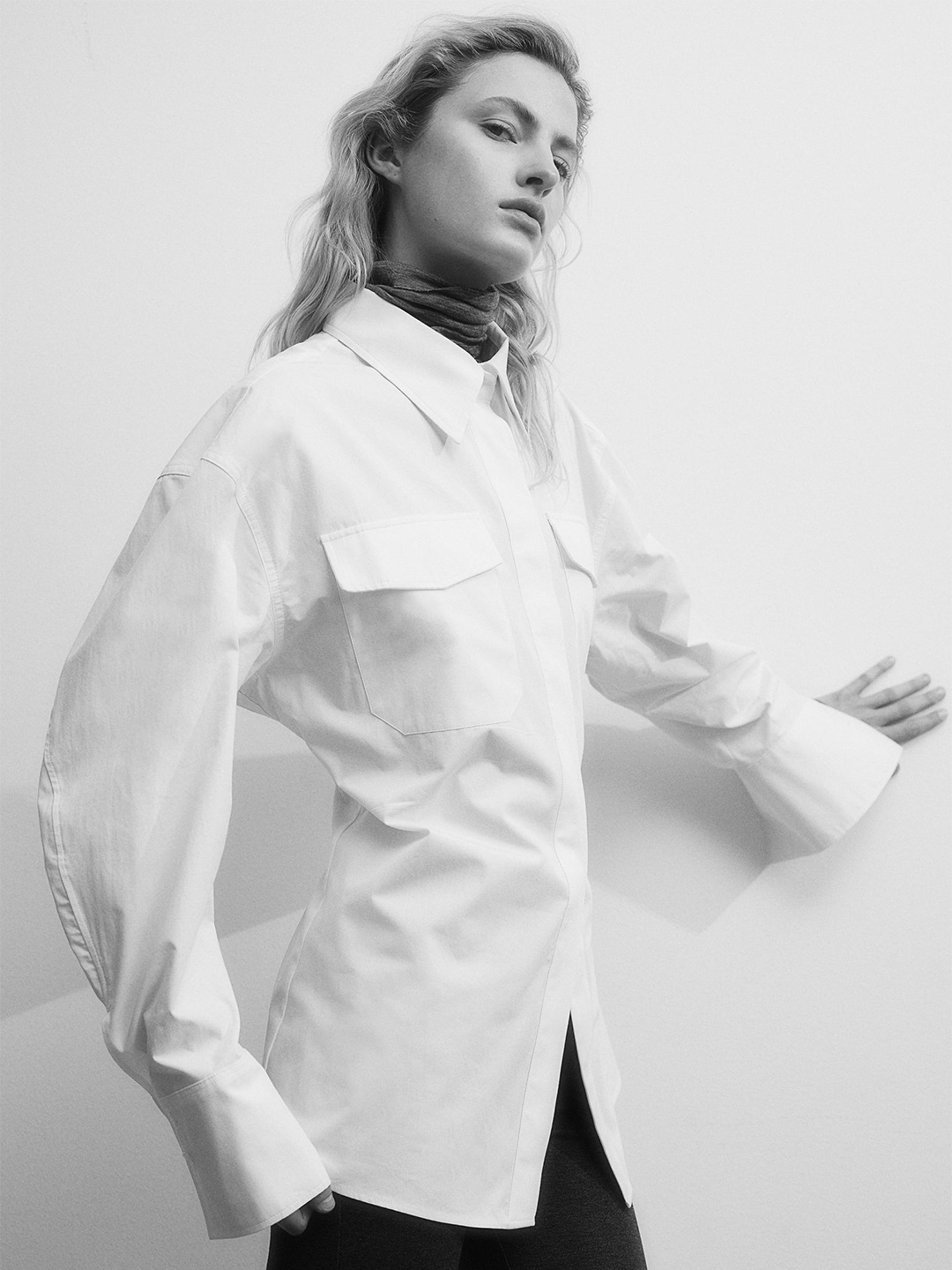 

H&M Utility Shirt, White