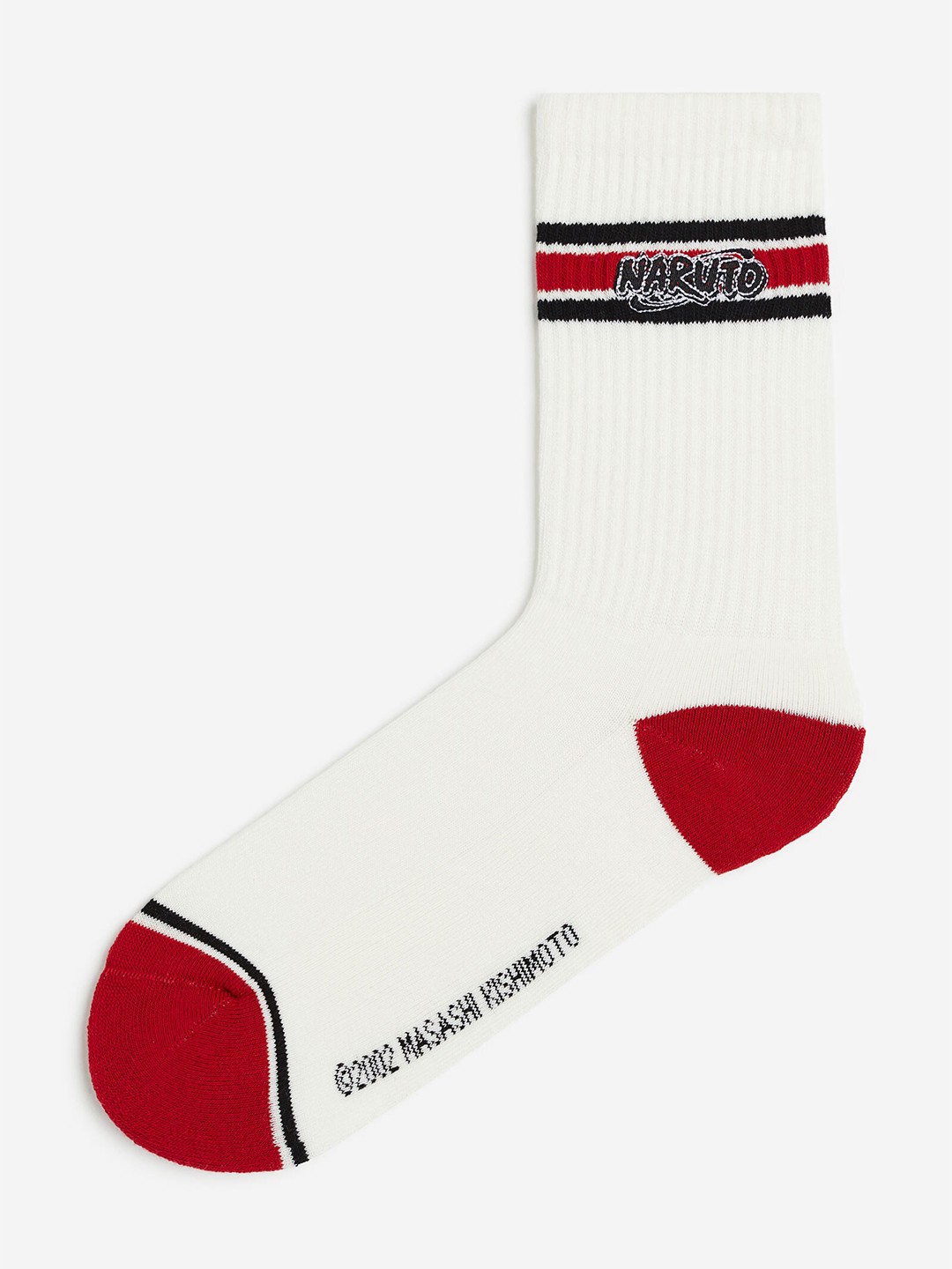 

H&M Men Motif-Detail Socks, White