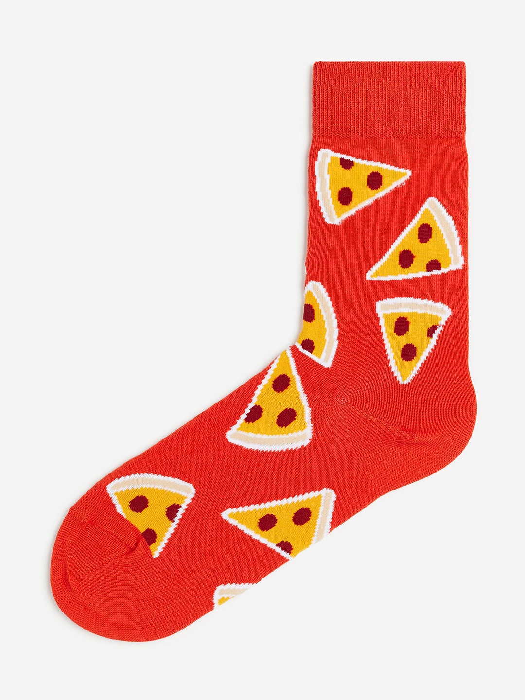 

H&M Men Patterned Socks, Red
