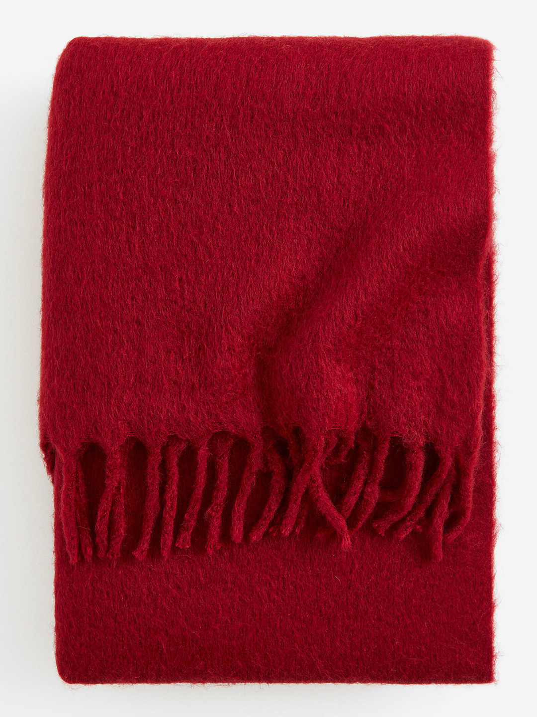 

H&M Red Wool-Blend Blanket