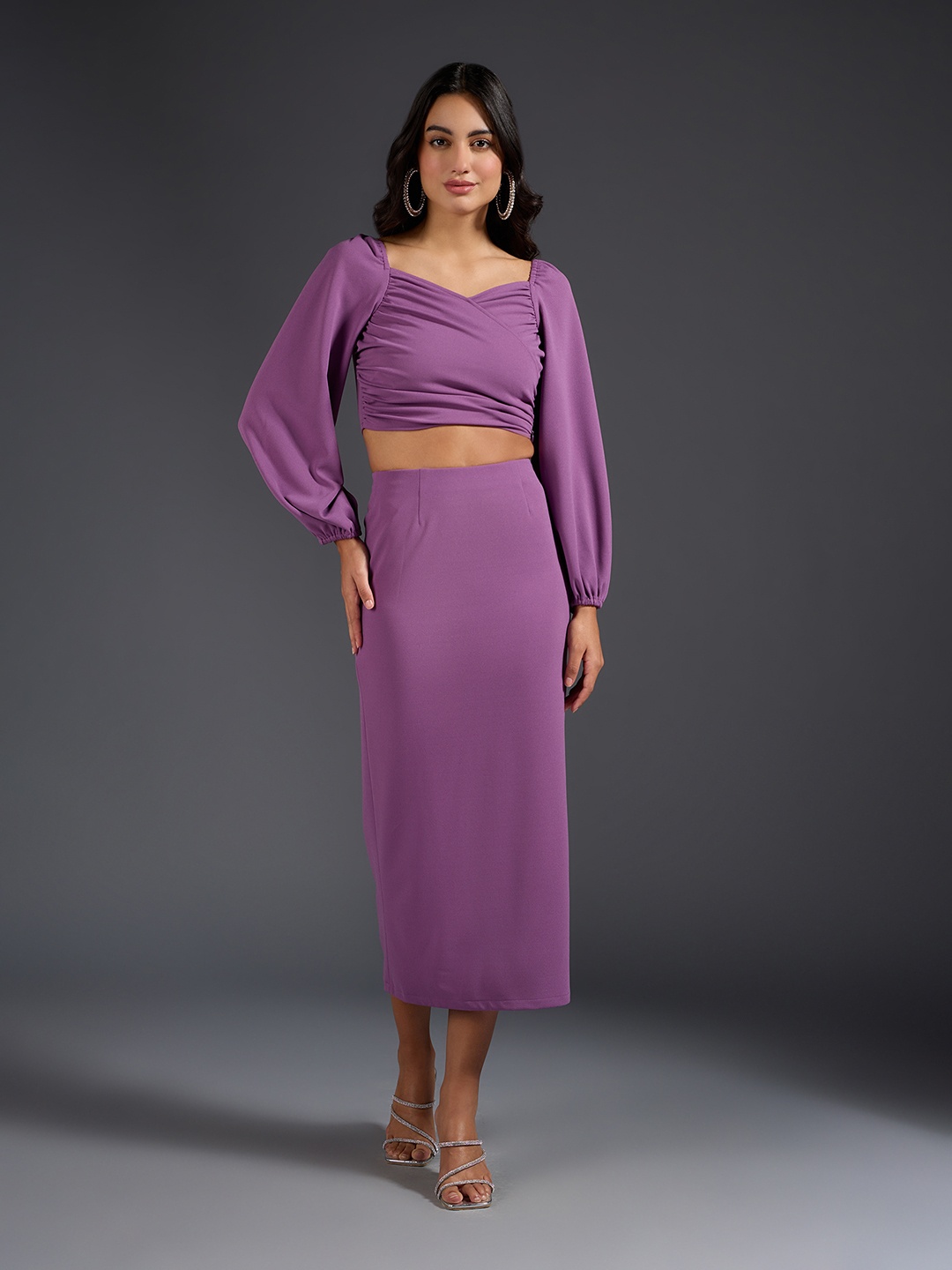 

20Dresses Crop Top with Skirt, Purple