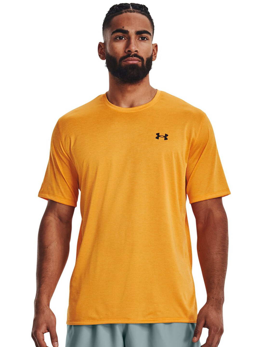 

UNDER ARMOUR Men UA Training Vent 2.0 Short Sleeves Relaxed-Fit T-Shirts, Yellow