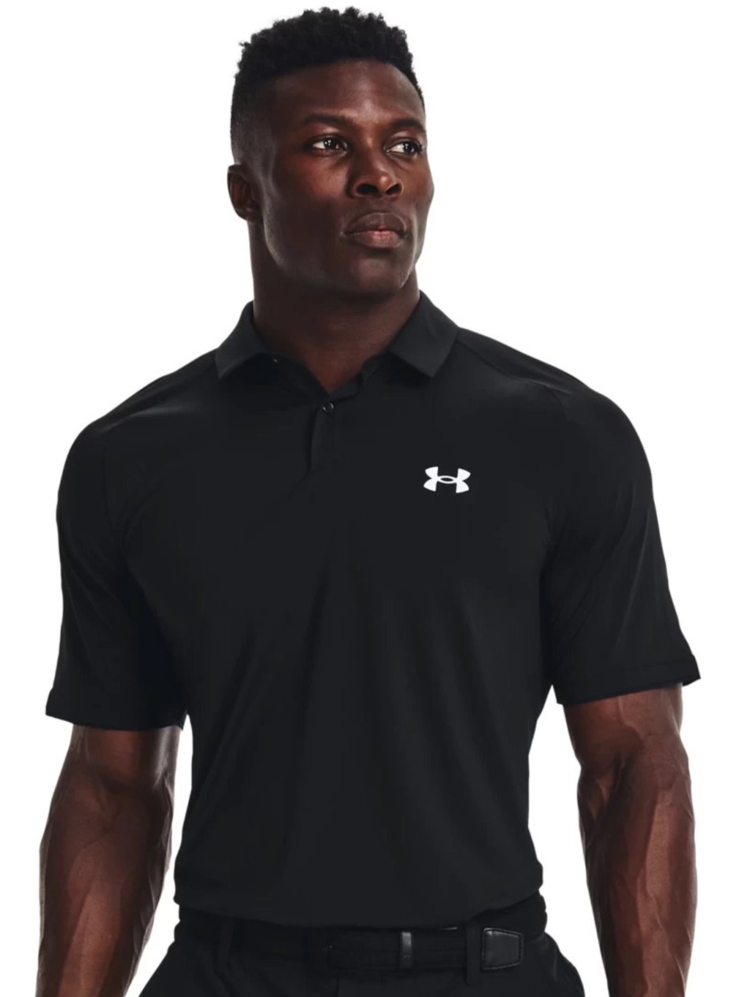 

UNDER ARMOUR UA Iso-Chill Relaxed Fit Polo T-Shirt, Black