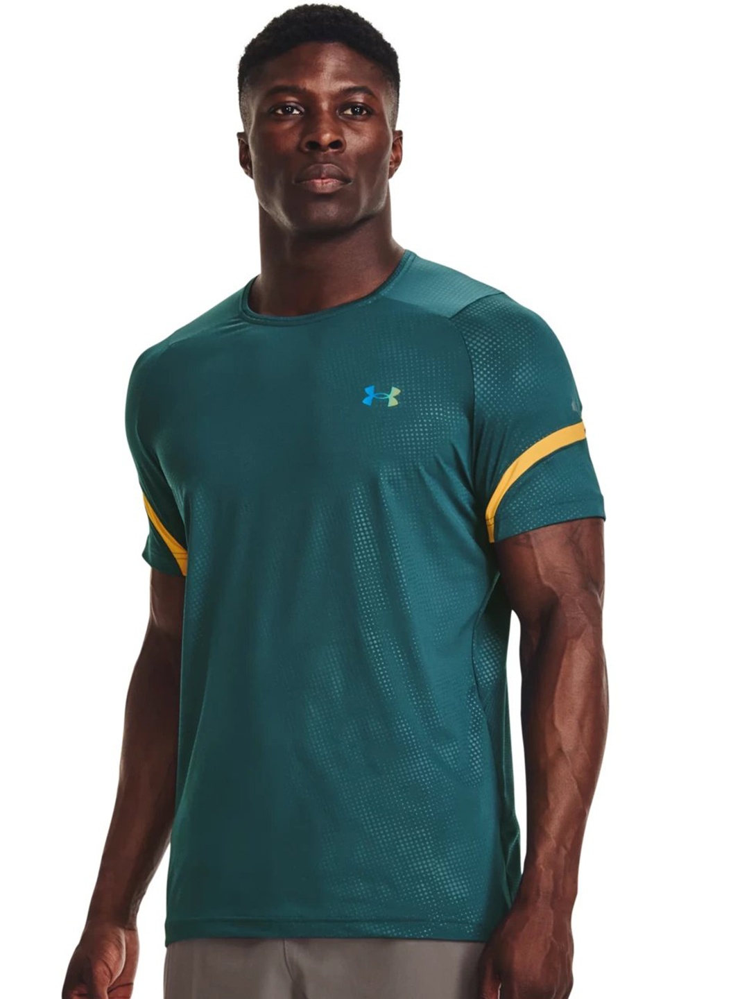 

UNDER ARMOUR Slim Fit Round Neck Short Sleeves Training T-Shirt, Teal