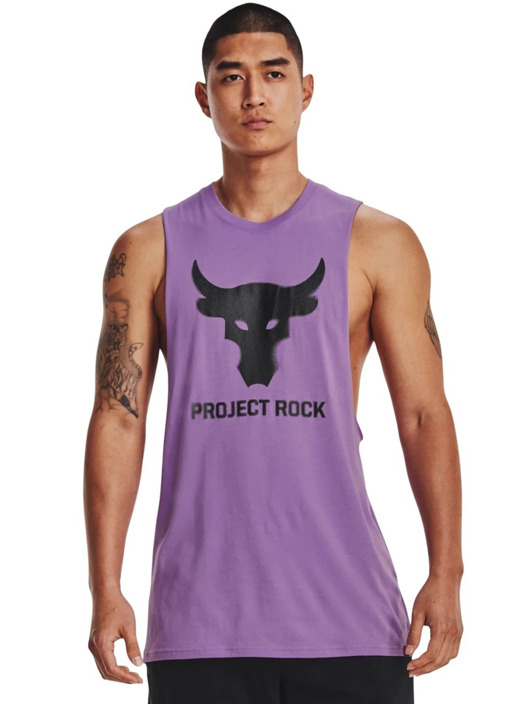 

UNDER ARMOUR Graphic Printed Relaxed Fit T-Shirt, Purple