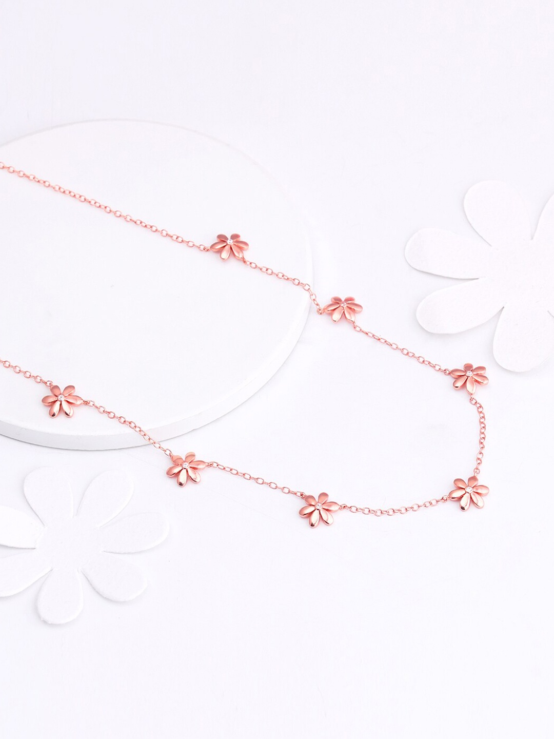 

GIVA Sterling Silver Rose Gold-Plated Necklace