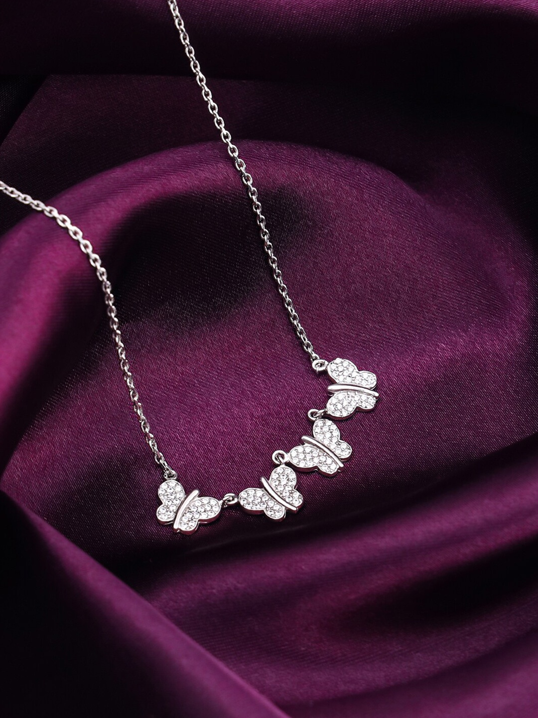 

GIVA Sterling Silver Rhodium-Plated Necklace