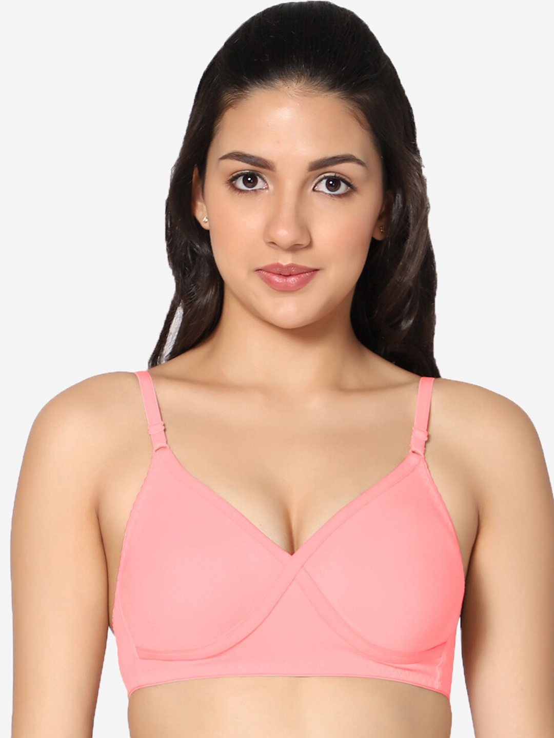 

In Care Full Coverage All Day Comfort Cotton Bra, Pink