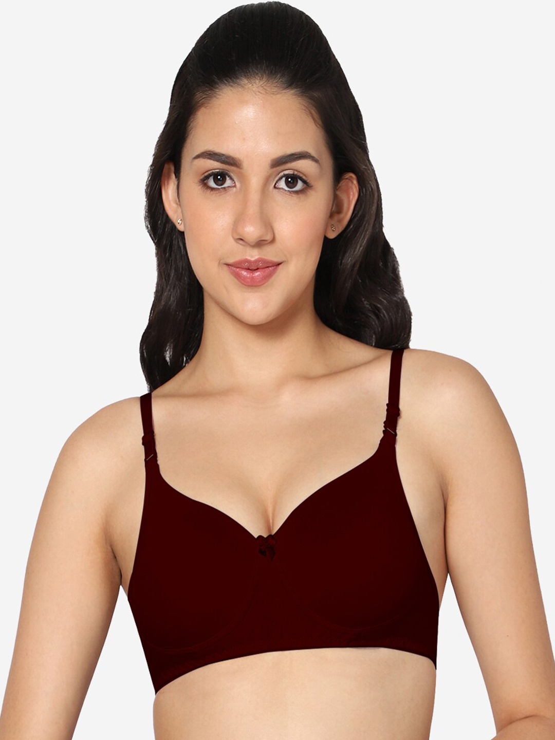 

In Care Full Coverage Heavily Padded All Day Comfort Bra, Maroon