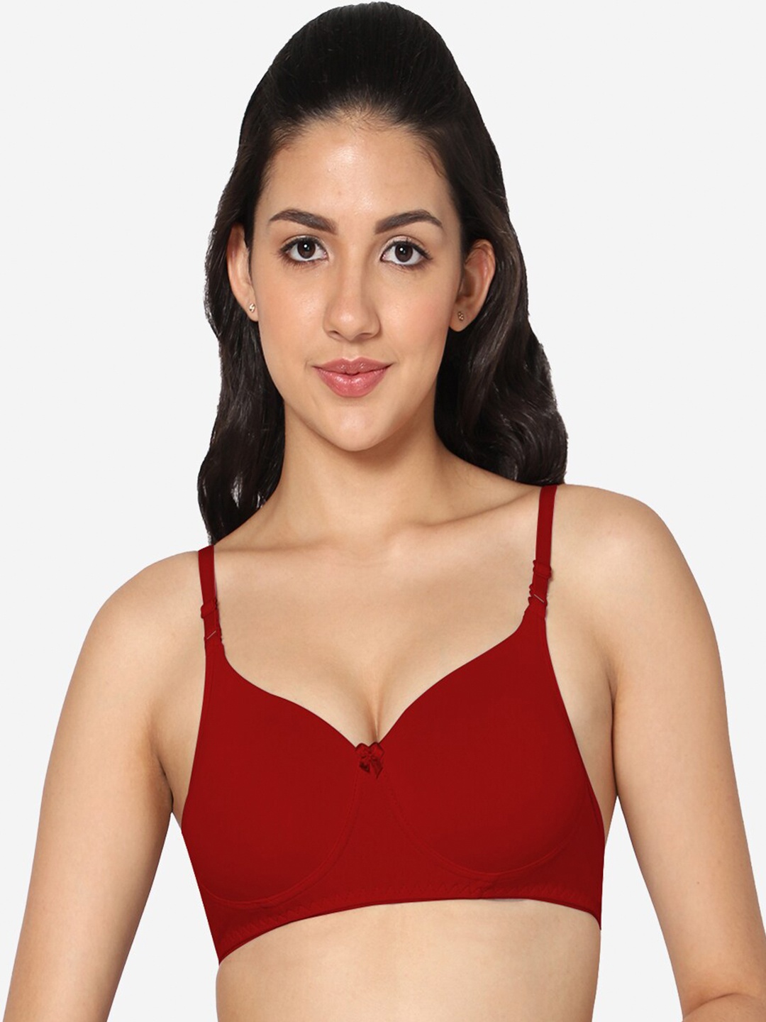 

In Care Full Coverage Heavily Padded All Day Comfort Bra, Red