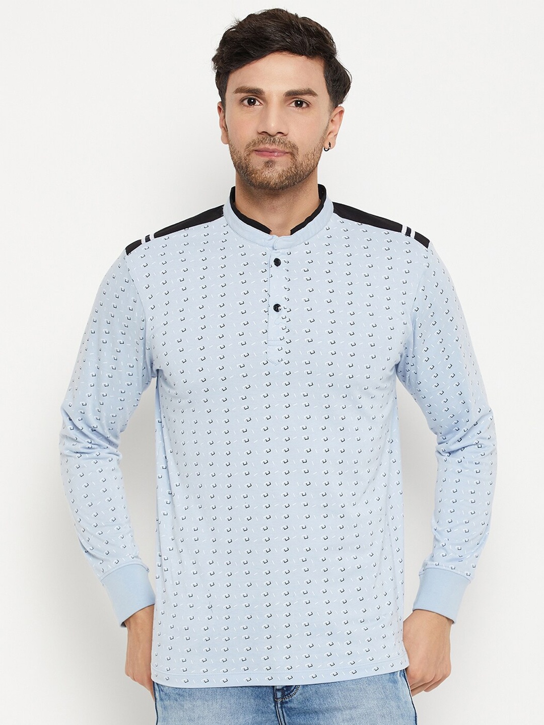 

WILD WEST Conversational Printed T-shirt, Blue