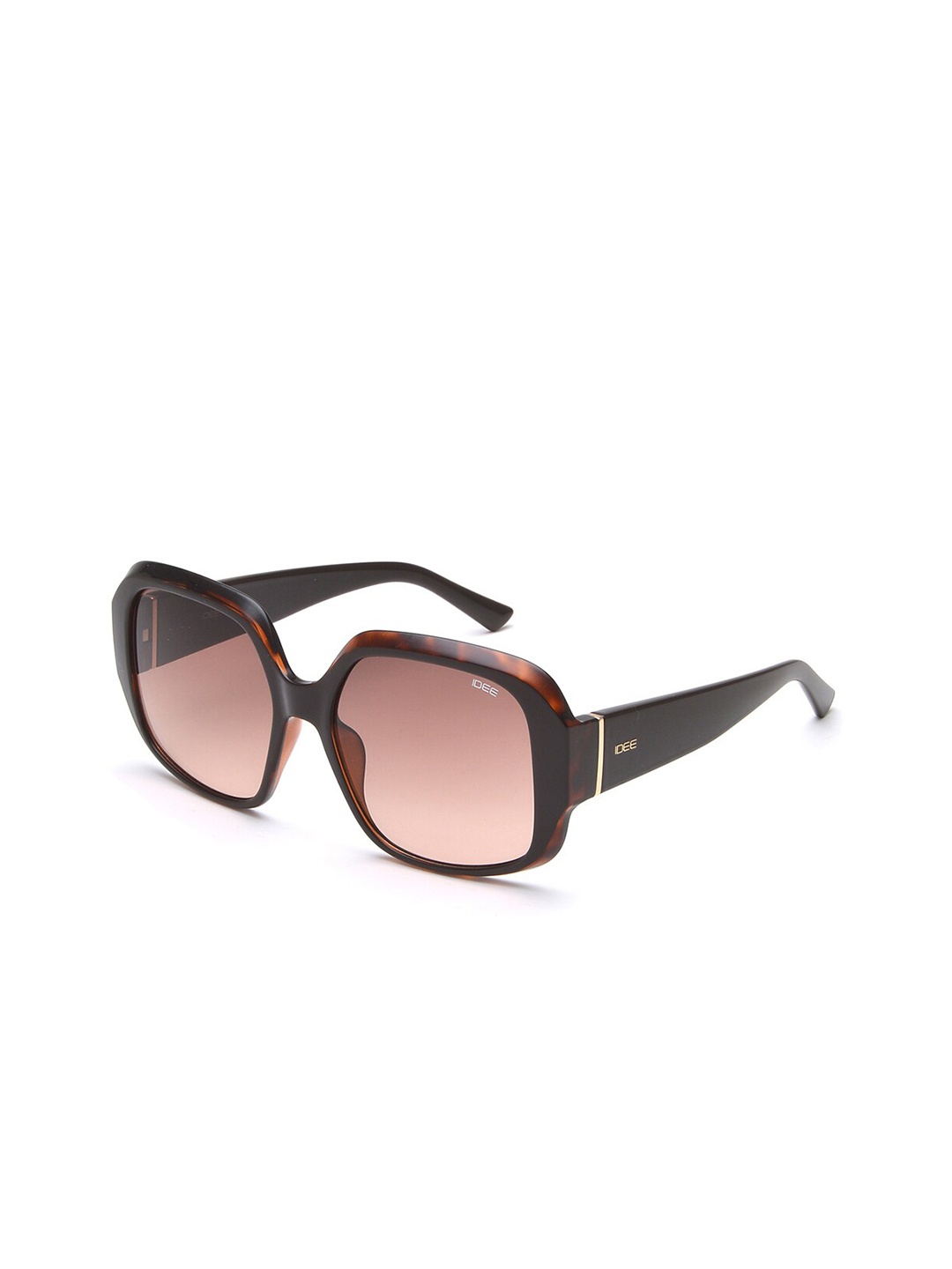 

IDEE Women Square Sunglasses With UV Protected Lens IDS2983C2SG, Brown