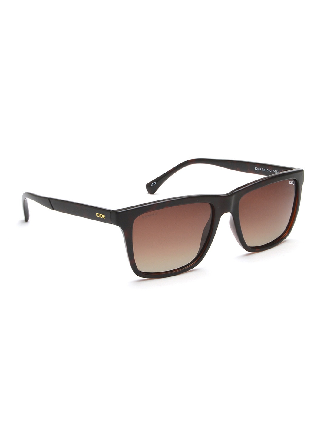 

IDEE Men Square Sunglasses with UV Protected Lens IDS2949C2PSG, Brown