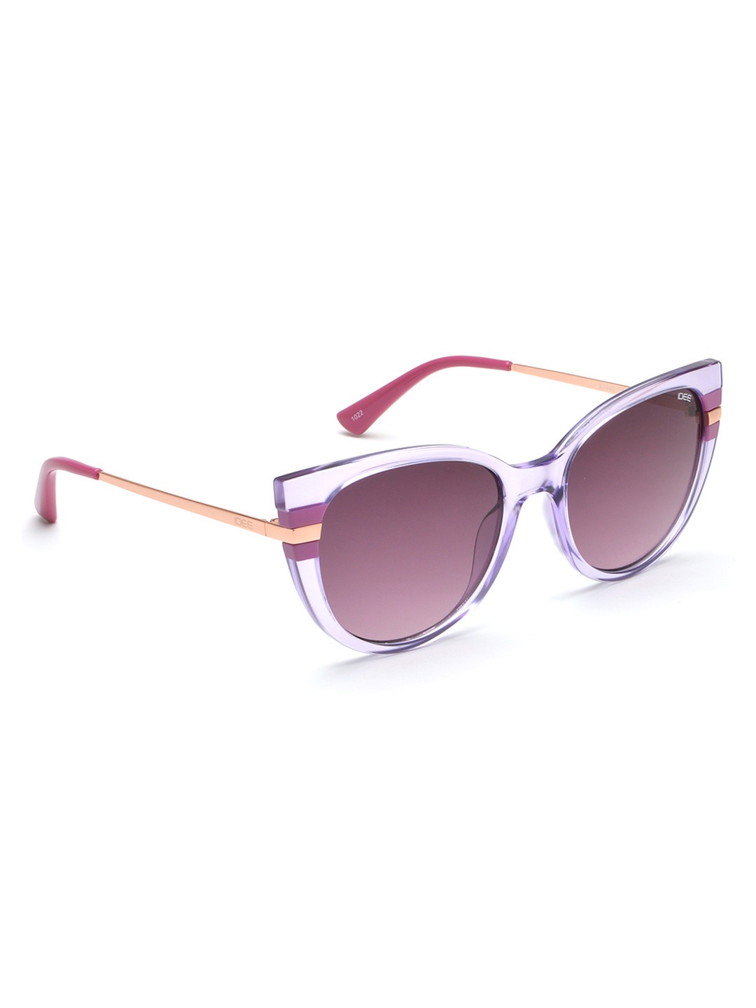 

IDEE Women Cateye Sunglasses with UV Protected Lens IDS2940C3SG, Pink