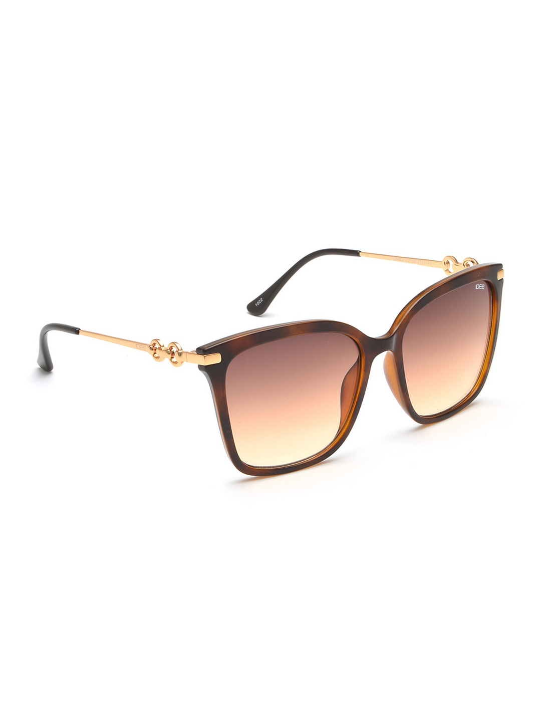 

IDEE Women Square Sunglasses with UV Protected Lens IDS2943C2SG, Brown