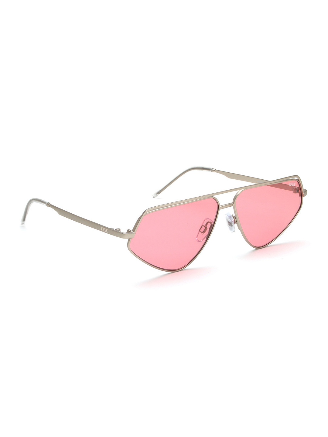 

IDEE Unisex Square Sunglasses with UV Protected Lens IDS2978C3SG, Pink