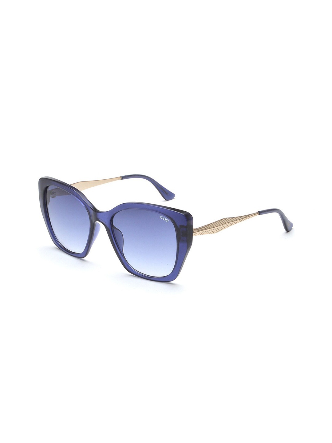 

IDEE Women Butterfly Sunglasses with UV Protected Lens IDS2980C3SG, Blue