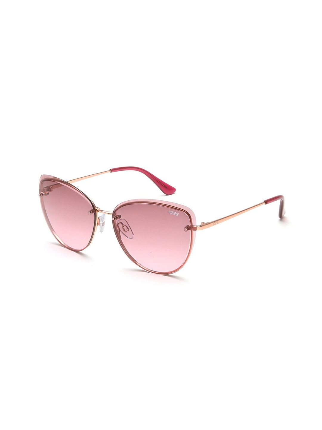 

IDEE Women Cateye Sunglasses with UV Protected Lens IDS2928C3SG, Pink