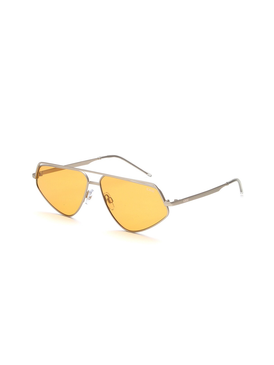 

IDEE Unisex Square Sunglasses With UV Protected Lens IDS2978C1SG, Yellow