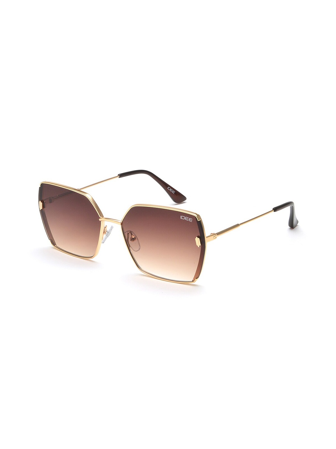 

IDEE Women Square Sunglasses with UV Protected Lens IDS2933C1SG, Brown