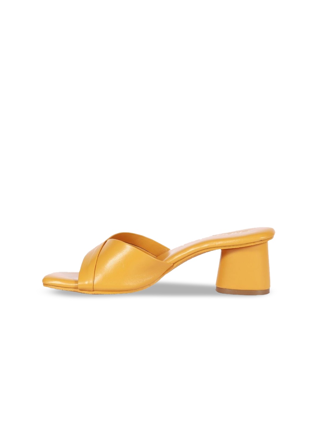 

Chere Open Toe Block Heels, Yellow