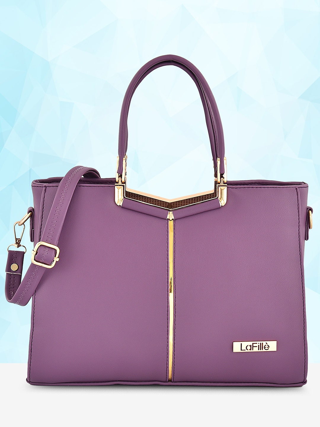 

LaFille PU Shopper Handheld Bag, Purple